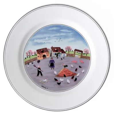Imagen del producto de Plato para el desayuno "Naif", diseño "Granja de gallinas", 209 mm | Villeroy & Boch | N.º de artículo: 1023372644 | EAN: 5450102206162