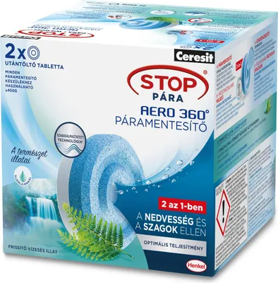 Image de Ceresit Absorbeur d'humidité Aero 360 Mountain Waterfall 2x450g Tabs