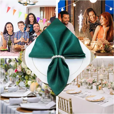 Produktbild von 12 Stück Serviettenringe Perle - Vintage Tafeldekoration für Hochzeit, Feier oder Geburtstag.