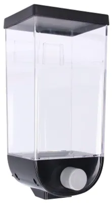 Luftdichter Vorratsbehälter, 1,5 L, Wandmontage, schwarz