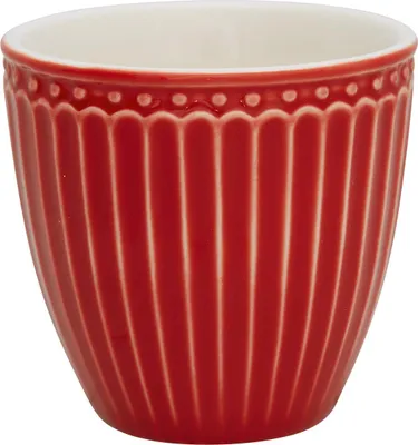 Produktbild von Greengate Alice Mini Latte Cup red 0,1 l