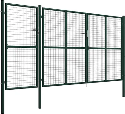Obrázok produktu pre vidaXL Oceľová záhradná brána 400 x 200 cm Zelená