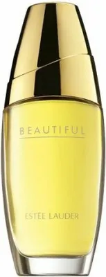 A perfume bottle with a gold cap.