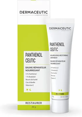 Productafbeelding van Panthenol Ceutic - Voedende en regenererende zalf met panthenol, sheaboter, bijenwas en vitamine E - direct verlichting bij droge huid