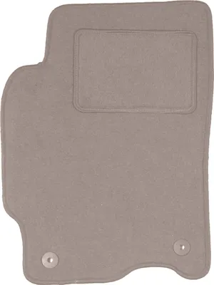 Produktbild von Fahrerfußmatte Velours beige passend für Mazda 626 V GF (1997-2002, Kombi, Liftback, Limousine) – mit Befestigungen – passgenau