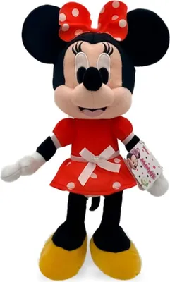 Immagine prodotto di Minnie Mouse, peluche da 30 cm, peluche di alta qualità, abito rosso