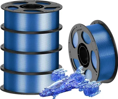 Obrázek produktu pro Filament pro 3D tiskárny, materiál PETG, průměr 1,75 mm, 5 kg, modrá barva