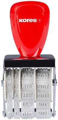 Produktbild von Kores Datumstempel Monate in Buchstaben 4 mm