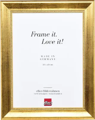 Produktbild von Holz-Fotorahmen Profil 95 Gold 25x50 cm mit Museumsglas