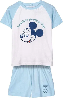 Produktbild von Schlafanzug Für Kinder Mickey Mouse Hellblau - 18 Monate