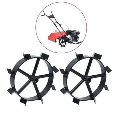 Produktbild von vidaXL Metallräder für 6,5 PS Benzin-Gartenfräse 2 Stk.