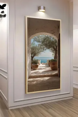 Productafbeelding van Wallity, elegante MDF-schilderijen met een lijst van 100% massief hout, 120 x 50 cm
