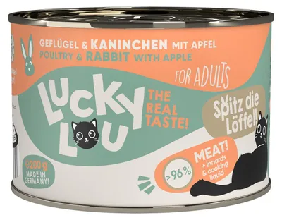 Produktbild von Lucky Lou Lifestage Adult Geflügel &Kaninchen 6x 200 g