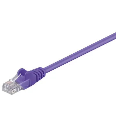 Image de Goobay 95202 CAT 5e Câble patch, U/UTP, violet, 0.25 m - CCA mélange de cuivre