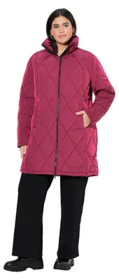 Produktbild von Ulla Popken Damen Mantel Karminrot 46+