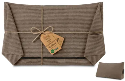 Produktbild von Bezugsbezug für Kissen in Keilform, nur Bezug, Stoff: Cord, 40x70 cm, Braun