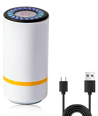 Vakuumierer, 400 mAh, manuell, für Lebensmittel & Kleidung, weiß