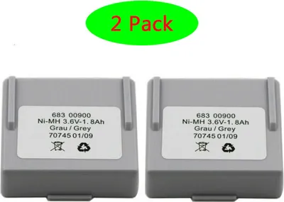 Obrázek produktu pro 2 kusy 3,6 V 1800 mAh 1,8 Ah Ni-MH baterie 68300900 pro dálkové ovládání HETRONIC