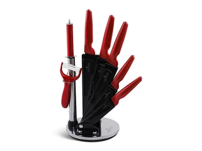 Produktbild von EDENBERG Messer-Set 360° Küchenmesser Kochmesser Brotmesser Schneidmesser Messerschärfer