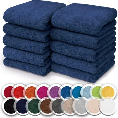 Produktbild von Frottier Seiftücher 10er Pack 30x30cm, 100% Baumwolle, Navy blau