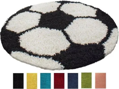 Produktbild von Ayyildiz Hali FUN1001006001BLACK, Teppich, Polypropylen (PP), Schwarz, Rund, 1000 mm, 1000 mm
