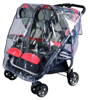 Produktbild von BABY-PLUS Regenverdeck marine, für Zwillingsbuggy