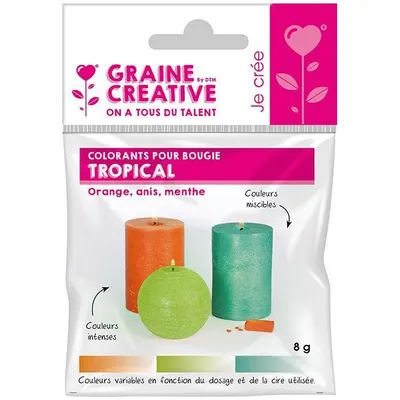 Image de 3 colorants solides pour bougies - Tropical