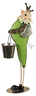 Obrázek produktu pro Clayre & Eef dekorativní figurka ptáka 83 cm zelený kov
