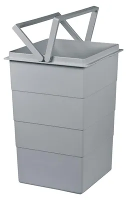 Image de Hailo Seau intérieur 1076099 gris clair 15 litres 226 x 233 x 350 mm 2 anses