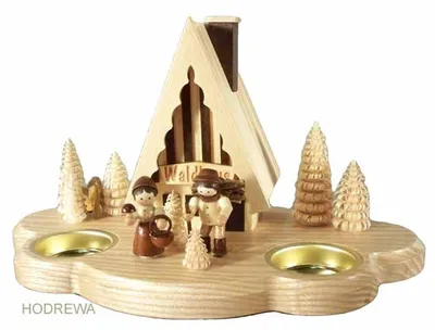 Obrázek produktu pro Kuřárna lesní domek s čajovými svíčkami ŠxVxH 14,5x13,5x24,5cm NOVINKA