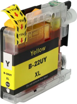 Produktbild von vhbw Tintenpatrone Gelb als Ersatz für Brother LC-22U Y, LC-22UY, LC-22UYXL, LC-22UY XL, LC22UY (kompatibel, 15ml + Chip)