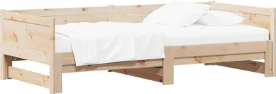 Immagine prodotto di Letto Giorno Estraibile Naturale 180 x 200 cm Pino massello