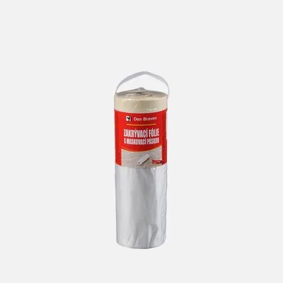 Obrázek produktu pro Den Braven - Zakrývací fólie s maskovací páskou, 55 cm x 33 m, transparentní