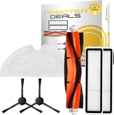Produktbild von Zubehör Set, Ersatzteile für Dreame D10s Pro (1x Hauptbürste, 2x Filter, 2x Pad, 2x Seitenbürste in schwarz)