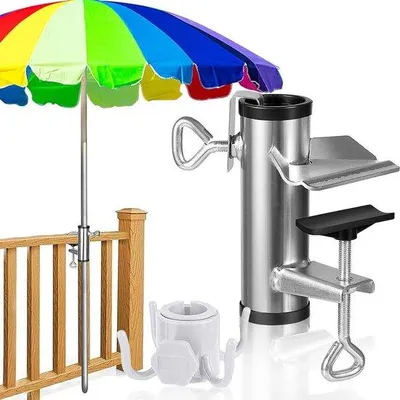 Immagine prodotto di Supporto per ombrellone per balcone o terrazza - Ø 25-38 mm - per balcone, terrazza o tavolo