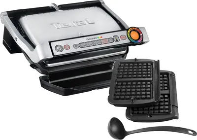 Obrázok produktu pre Tefal GC716D, Čierna, Kovová, Nerezová oceľ, Stolný, Tlačidlá, Platnička, 300 x 200 mm