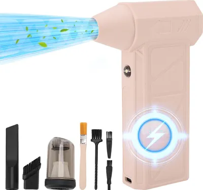 Produktbild von Super Turbo Fan Campin Handstaubreiniger Auto Schnee Wasser Grill Gebläse Wiederaufladbar 130000RPM Rosa