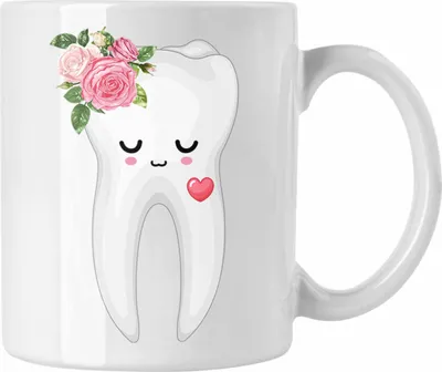 Produktbild von Trendation - Zahnarzthelferin Tasse Lustiges Geschenk für Beste Zahnarzthelferin (Weiß)