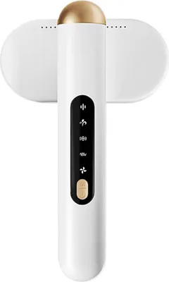 Produktbild von Doppelkopf USB-Fusselrasierer, 4-stufig, für Kleidung & Textilien, schonend & effizient, cremeweiß