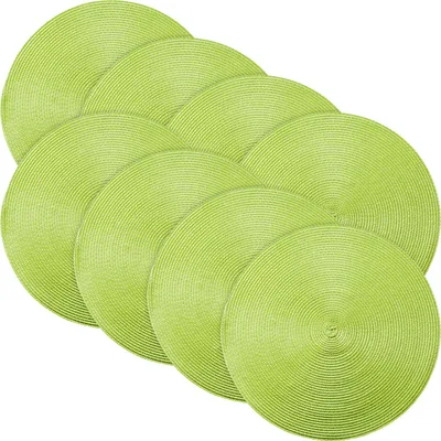 Produktbild von Erwin Müller Tischset Amadora" 8er-Pack hellgrün rund:  35 cm Ø"