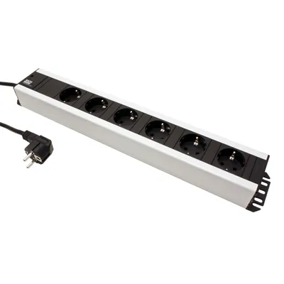 Image de Multiprise Bachmann pour artisans, 6 prises, câble d'alimentation de 2,0 m, 1 pièce.