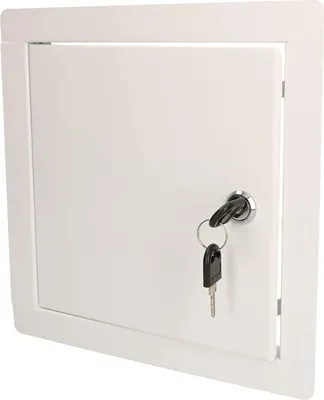 Immagine prodotto di KOTARBAU® Sportello Ispezione 20x20cm Bianco Porta D'Ispezione per Cartongesso Sportello Contatore con Serratura e 2 Chiavi Verniciato a Polvere