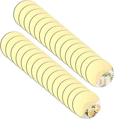 Produktbild von Famanu Runde Selbstklebende Acrylspiegel 30 Stück - 5 cm Mini Plakspiegel