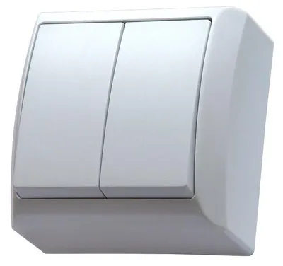 Obrázek produktu pro Ospel ŁN-2B/00, Bílá, IP20, 250 V, 10 A, 60 mm, 37 mm