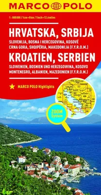 Obrázek produktu pro MARCO POLO Mapa Chorvatska, Srbska, Bosny a Hercegoviny 1:800 000
