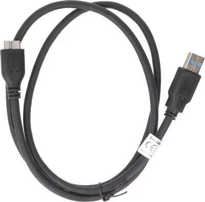 Productafbeelding van Datakabel, compatibel met Micro-USB 3.0, 1 meter lang, kleur zwart
