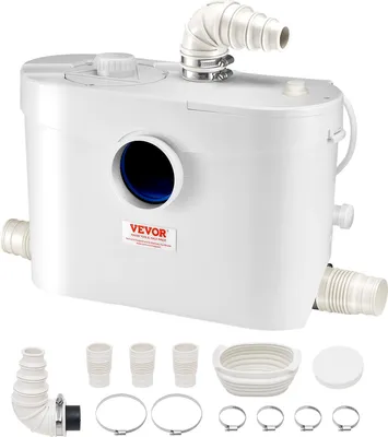 Obrázek produktu pro Čerpací stanice VEVOR na odpadní vodu, 900 W, průtok 180 l/min, výtlačná výška 12 m, čerpadlo na odpadní vodu pro toalety, sklepy, sprchy, umyvadla, prádelny, vany