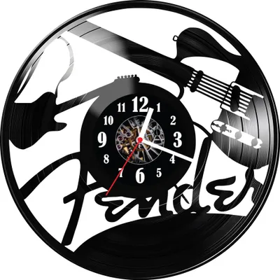 Zdjęcie produktu dla Zegar ścienny z płyty winylowej Gitara 1235.14