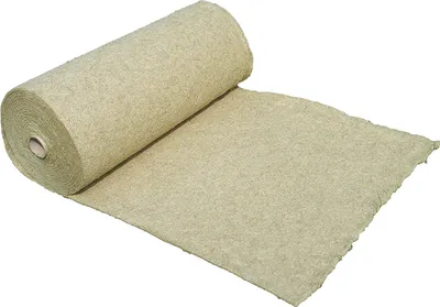 Produktbild von Unkrautschutzmatte aus 100% Hanf, 600g/m², 0,6 m breit, 5 m lang, ca. 0,5 cm dick (9,30€/qm)