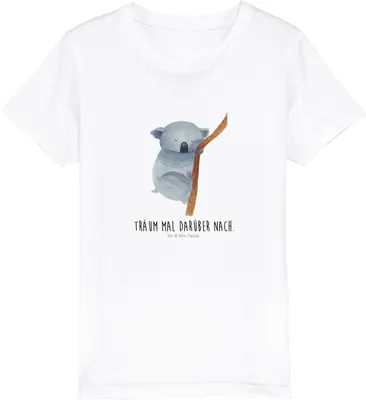 Produktbild von Mr. & Mrs. Panda Kleinkinder T-Shirt Koalabär 5-6 Jahre (110/116) - Weiß - Geschenk, Traumland, Traum, Kindershirt, Bär, Baumwoll Kinder, Lustige Sprüche, Teenager, Koala